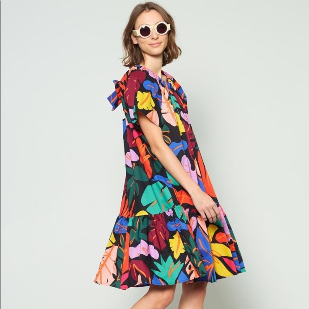 Gorman Australia Frondsense Cotton Swing Dress NWOT Size S/M